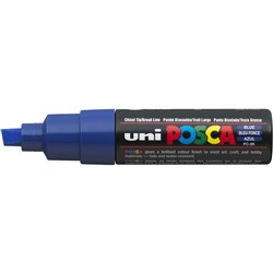 UNI-BALL POSCA POSTER MARKER 8.0mm Chisel Tip Blue