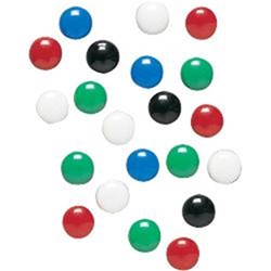 MAGNETIC BUTTONS 20MM BLACK PK10