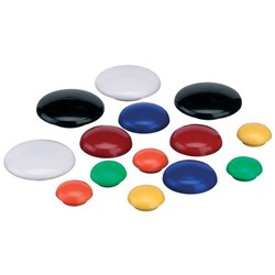 MAGNETIC BUTTONS 30MM BLACK PK10