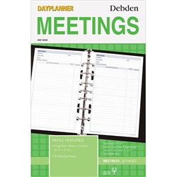Debden Dayplanner Refill Meetings 216X140Mm