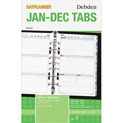 DAYPLANNER DESK EDITION REFILLS - 7 RING Jan-Dec Tabs