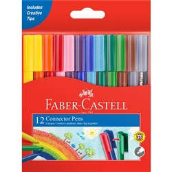 FABER-CASTELL CONNECTOR PENS ASSORTED PK.12