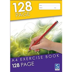 SOVEREIGN EXERCISE BOOKS A4 8mm Ruled 128pg