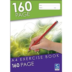 SOVEREIGN EXERCISE BOOKS A4 8mm Ruled 160pg
