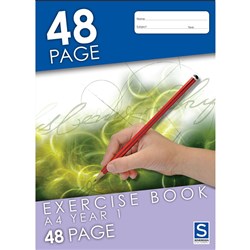 SOVEREIGN EXERCISE BOOKS A4  Year 1 Ruled 48pg