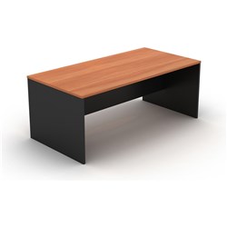 OM DESK W1800 x D750 x H720mm Cherry Charcoal