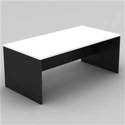 OM DESK W1800 x D750 x H720mm White Charcoal