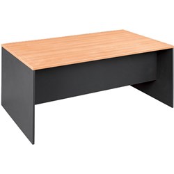 OM DESK W1200 x D600 x H720mm Beech Charcoal