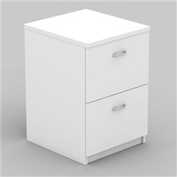 OM FILING CABINET 2 DRAWER W468 x D510 x H720mm White