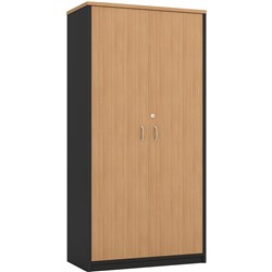 OM CABINET W900 x D450 x H1800mm Beech Charcoal