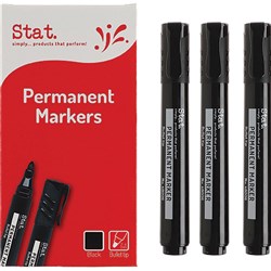 STAT PERMANENT MARKER BULLET 1.3mm Black