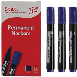 STAT PERMANENT MARKER BULLET 1.3mm Blue