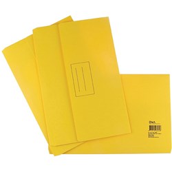 STAT DOCUMENT WALLET FOOLSCAP Manilla Yellow