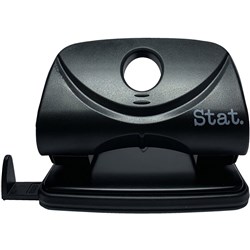 STAT HOLE PUNCH 2 HOLES BLACK Plastic medium 20 Sheets