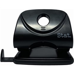 STAT HOLE PUNCH 2 HOLES BLACK Plastic large 30 Sheets