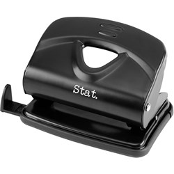 STAT HOLE PUNCH METAL 2 Hole Medium Black 20 sheets