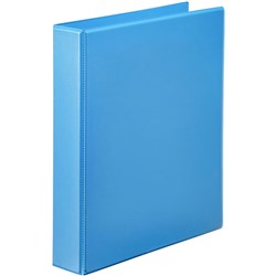 MARBIG CLEARVIEW INSERT BINDER A4 2D RING 25MM MARINE