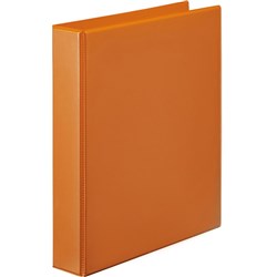 MARBIG CLEARVIEW INSERT BINDER A4 4D RING 50MM ORANGE