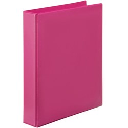 MARBIG CLEARVIEW INSERT BINDER A4 4D RING 50MM PINK