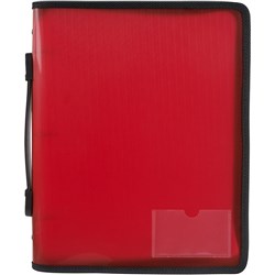MARBIG ZIPPER BINDER A4 Zipper 3O 25mm Red