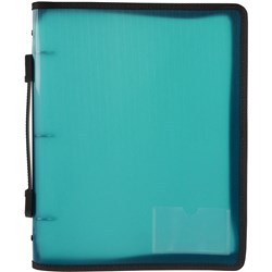 MARBIG ZIPPER BINDER A4 Zipper 3O 25mm Teal