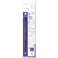 STAEDTLER NORIS CORRECTION Pencil Red Pack of 6