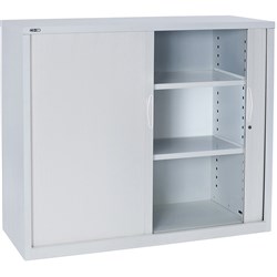 RAPIDLINE GO TAMBOUR CUPBOARD 2 SHELVES 900 W x 1200mm H x 473mm D White China