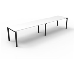 DELUXE RAPID INFINITY 1 SIDED WORKSTATION 2 PERSON 2400Wx 750Dx730mmH NW/BL Profile