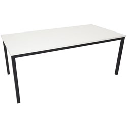 STEEL FRAME TABLE 1800W x 750D X 730mmH NW with Black Frame