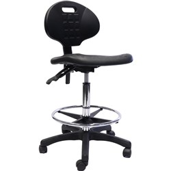 RAPIDLINE LABORATORY DRAFTING STOOL BLACK