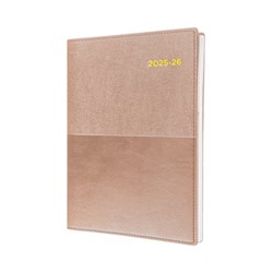 Collins Vanessa Financial Year Diary A5 1 Day to Page 1 Hour Champagne