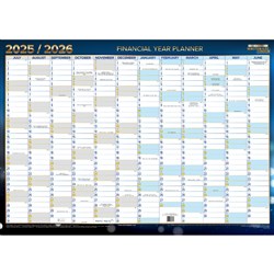 Writeraze Financial Year Wall Planner 500x700mm QC2