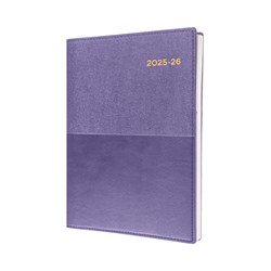 Collins Vanessa Financial Year Diary A4 1 Day to a Page 30min Purple