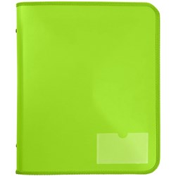 Marbig Zipper Binder A4 Tech Case 25mm 2D Lime