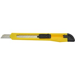 Italplast Cutting Knife General Purpose 9mm Yellow and Black