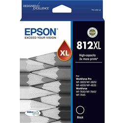 Epson 812XL DURABrite Ultra Ink Cartridge High Capacity Black