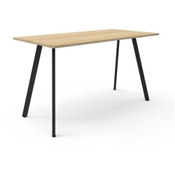 Eternity High Bar Table 1050Hx1800Wx750D Oak Top Black Frame