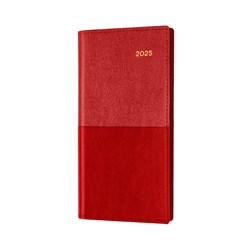 Collins Vanessa Diary B6/7 Week To View Landscape Red