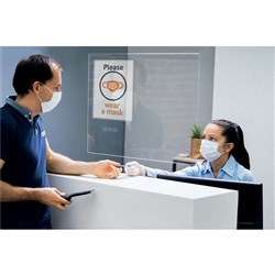 Durable Static Cling Info Pocket A4 Grey