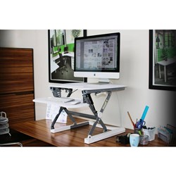 Sylex Arise Deskalator Sit Stand Unit 890 X 580mm White