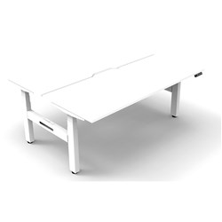 Rapidline B+2P1875 NW/WS Boost+Back To Back Workstation Natural White Top White Base