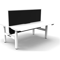 Rapidline B+2PWS1875 NW/WS Boost+Back To Back Workstation Natural White Top White Base