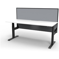 Rapidline B+1PWS1275 NW/BL Boost+ Single Workstation Natural White Top Black Base