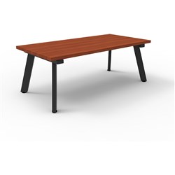 Rapid Eternity Coffee Table 450Hx1200Wx600mmD Cherry Top Black Base