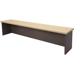 Rapidline Worker Desk Hob 400Hx1800Wx350mmD Natural Oak and Ironstone