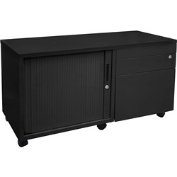 Rapidline Caddy Left Hand Tambour Door 615Hx1050Wx500mmD Black
