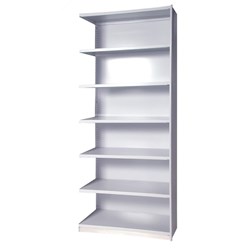 Steelco APC UNI Shelving Add On Bay 1200W x 400D x 2175mmH White Satin