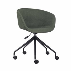 Rapidline Pixel Tub Chair 5 Star Black Base Olive Fabric Seat