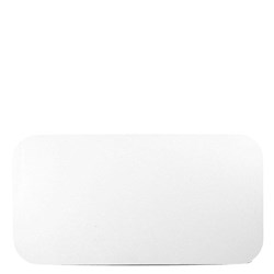 Capri Foil Container Lid Dual Ovenable Suits C-FC445/446 184mm x 105mm White Ctn Of 500