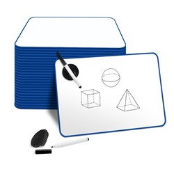 Visionchart Creative Kids Double Sided Magnetic Whiteboard A4 Plain Pack Of 25